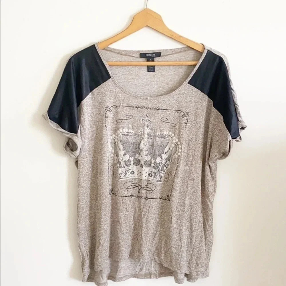 Style & Co. Plus Size Crown Top